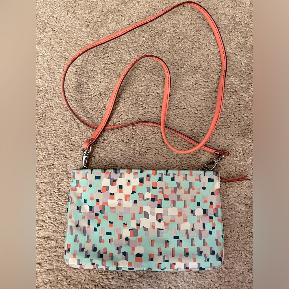 Small multicolor crossbody purse
